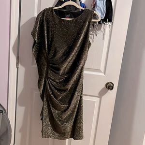 gold party dress